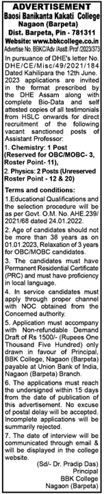 Direct recruitment at BBK College